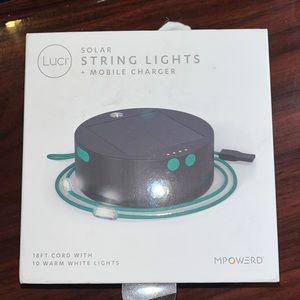 MPowerd, Luci Solar String Lights + Mobil Charger